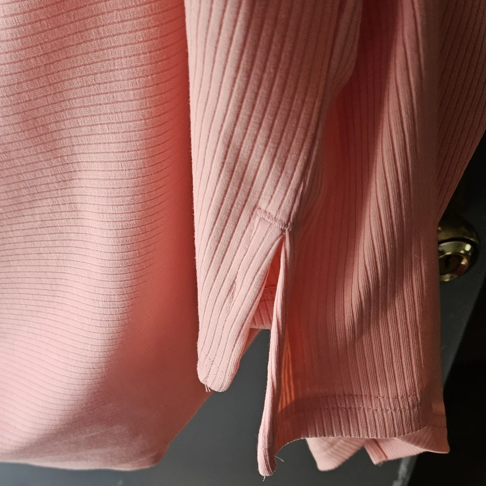 Puma Elevated Essentials Mini Pink Dress Women's Size M Bodycon Ribbed - Picture 3 of 7